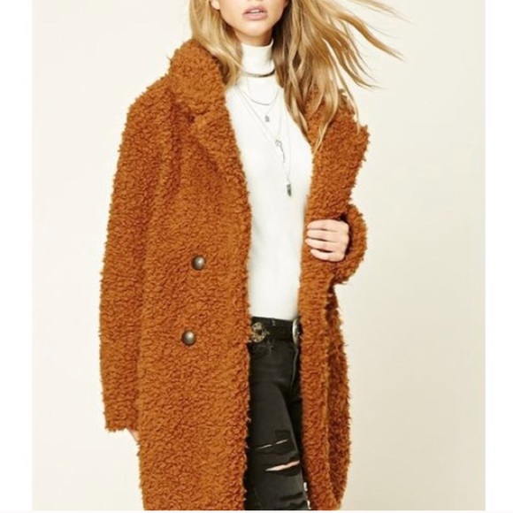 forever 21 teddy bear coat